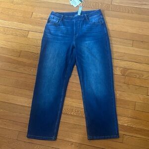 HALARA Deep Blue Straight Leg Jeans NWT LP